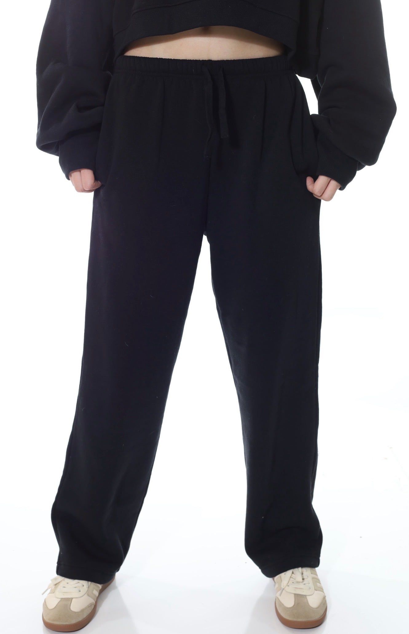 CozyLUX Straight Up Open Bottom Sweatpants