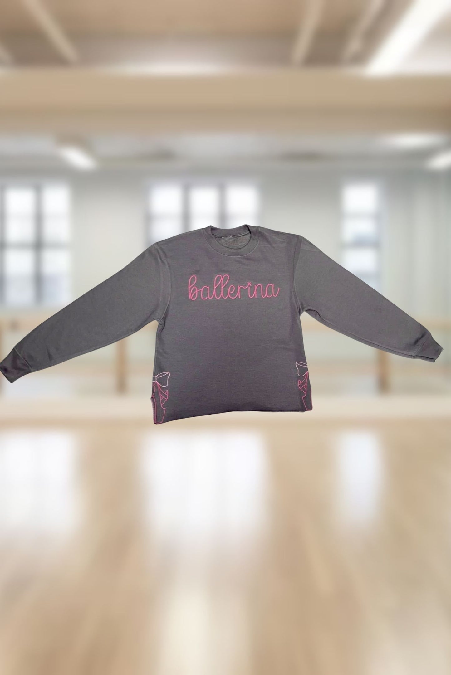 Ballerina's Get the Pointe - Embroidered Sweatshirt