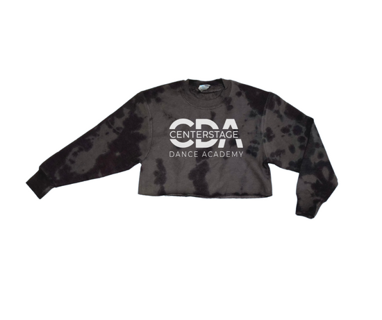 Centerstage Dance Academy CROPPED Charcoal/Black Sweatshirt