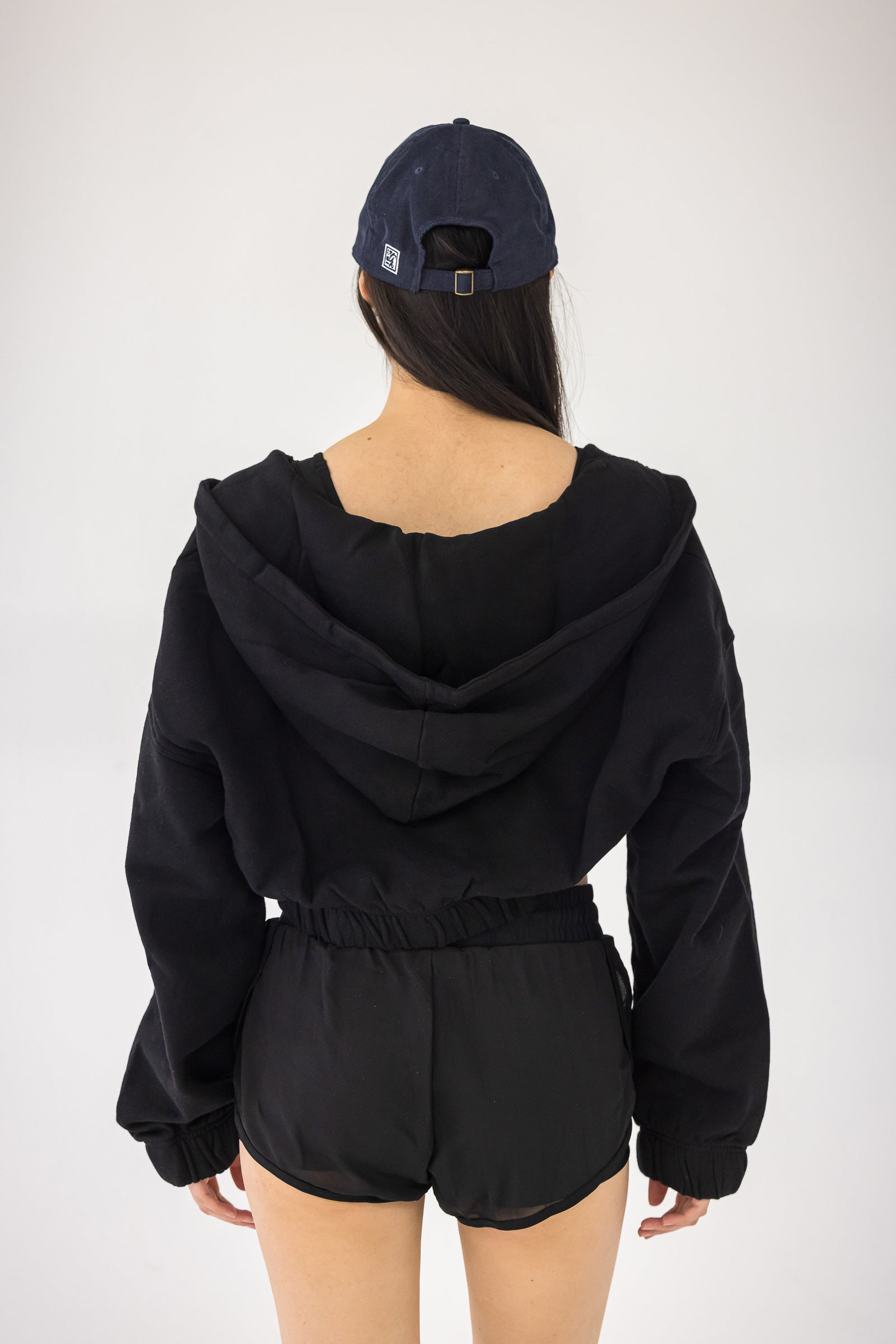 Lovefool Black Crop Zip